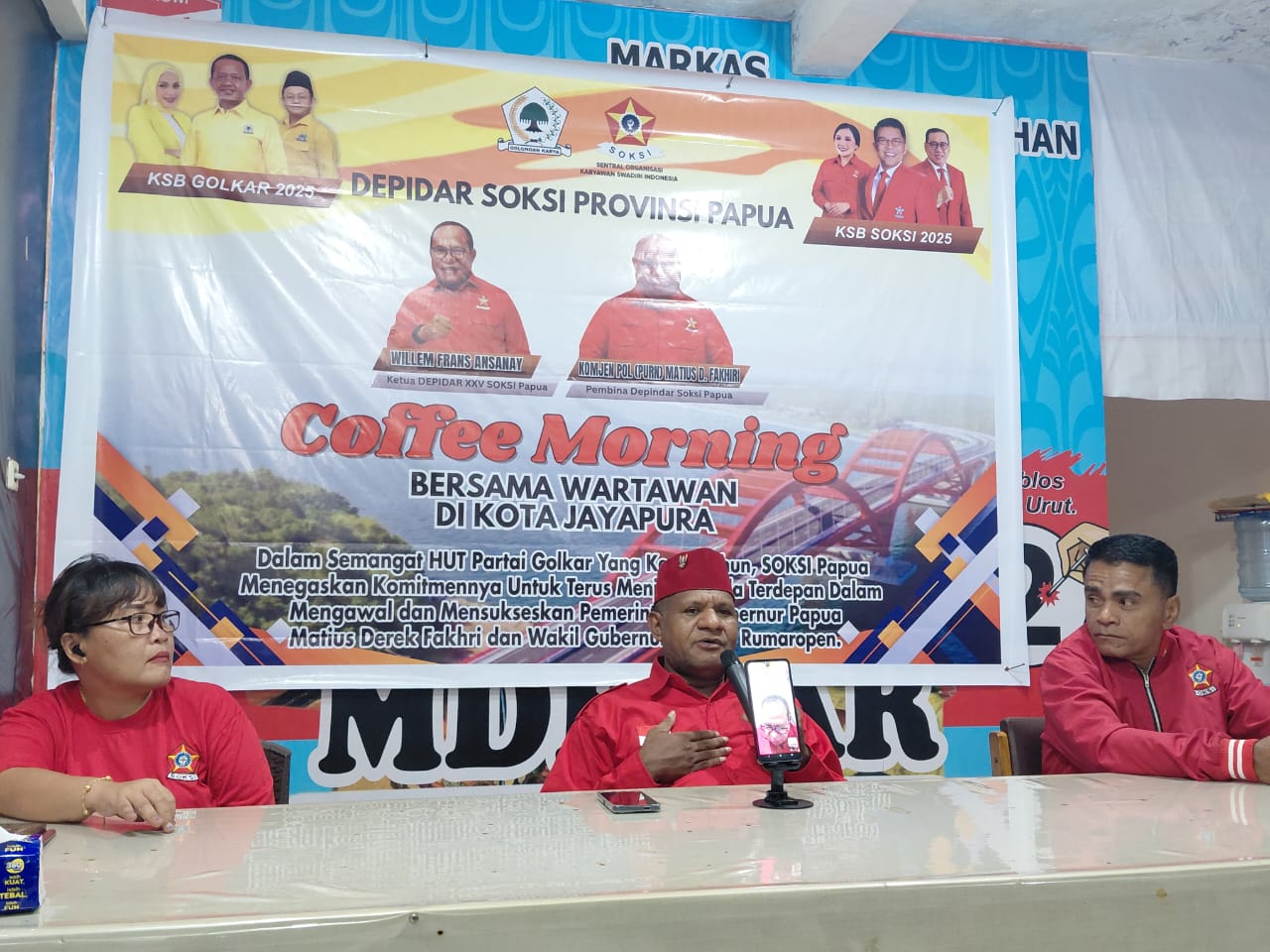 HYU: SOKSI Papua Komit Bantu Golkar Raih 15 Kursi DPR Papua dan 2 Kursi DPR RI di 2029